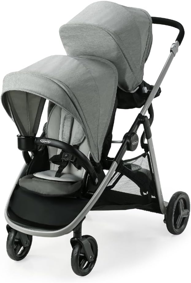Carrinho Graco Ready2Grow LX 2.0 para duas crianças em idades diferentes