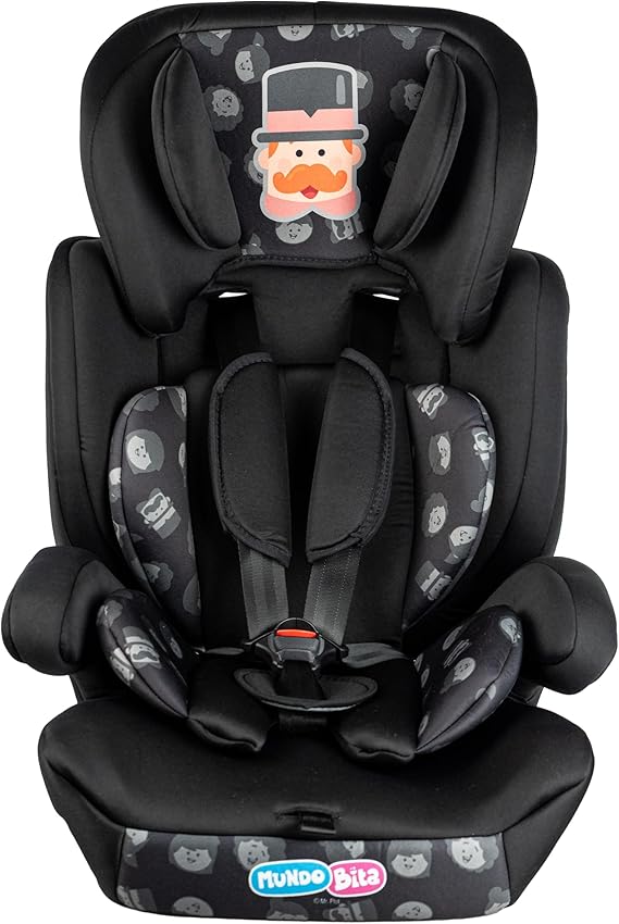 Cadeira infantil Styll Baby Mundo Bita Preta 9 a 36 kg para carro