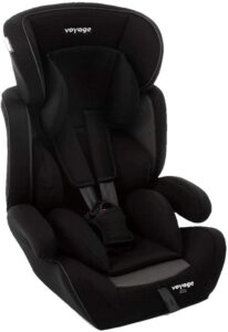 Cadeirinha Voyage Alfa Preta 9 a 36 kg com assento de elevação