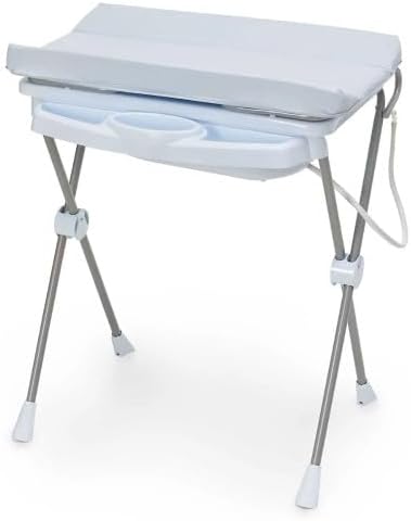 Banheira de bebê Galzerano Classic 2 em 1 com tampo trocador azul