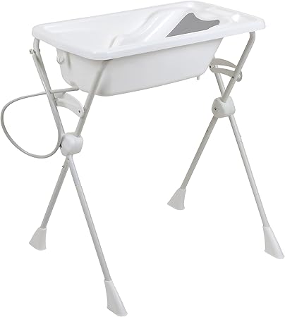 Banheira Burigotto Kit Banho Branco com suporte