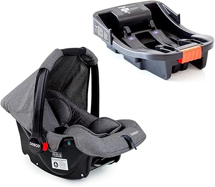 Bebê conforto Cosco Kids Wizz com base, cor cinza mescla, 0 a 13 kg