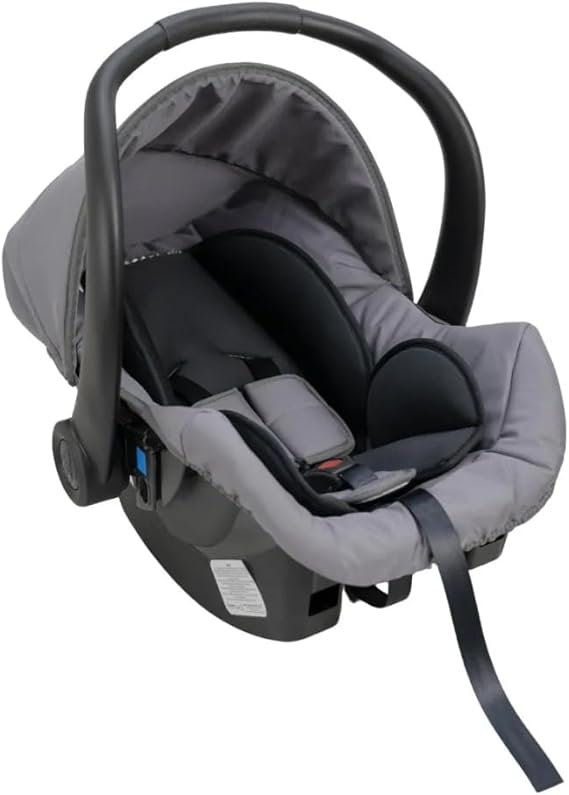 Bebê conforto Galzerano Cocoon nas cores preto e cinza, 0 a 13 kg
