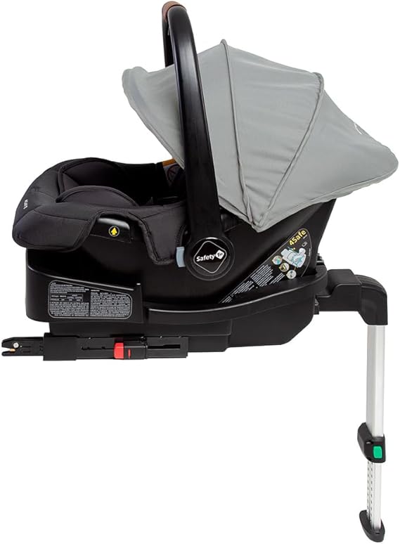 Bebê conforto Safety 1st 4Safe com base Isofix, cor Grey Frost