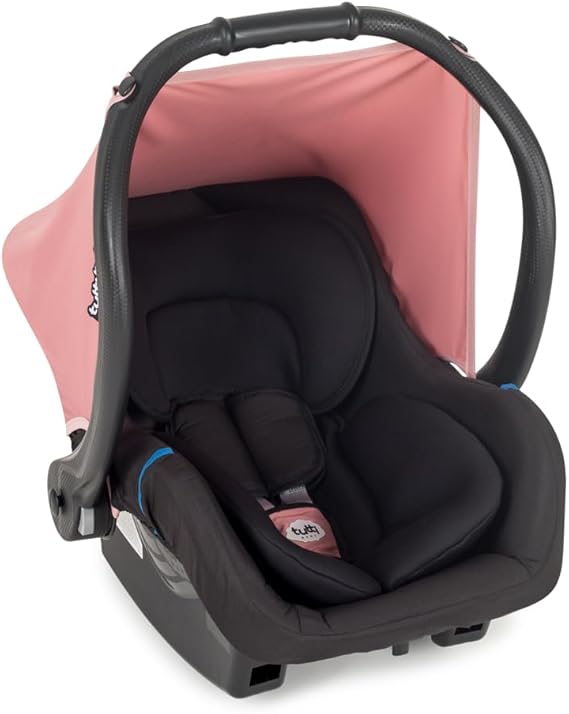 Bebê conforto Tutti Baby Ello nas cores rosa e cinza, até 13 kg