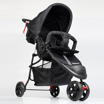 Carrinho de bebê Easygo KaBaby com cesto, 3 rodas e suporte até 15 kg