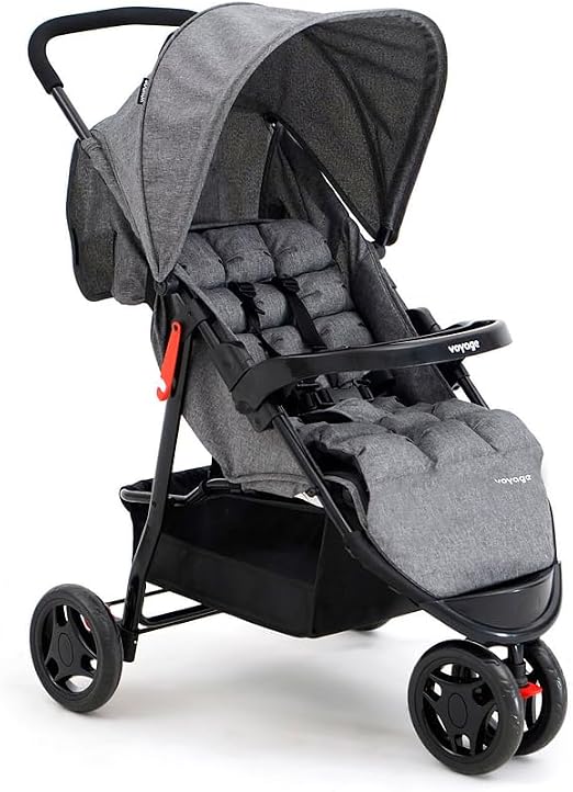Carrinho de passeio para bebê Delta até 15 kg cinza Voyage