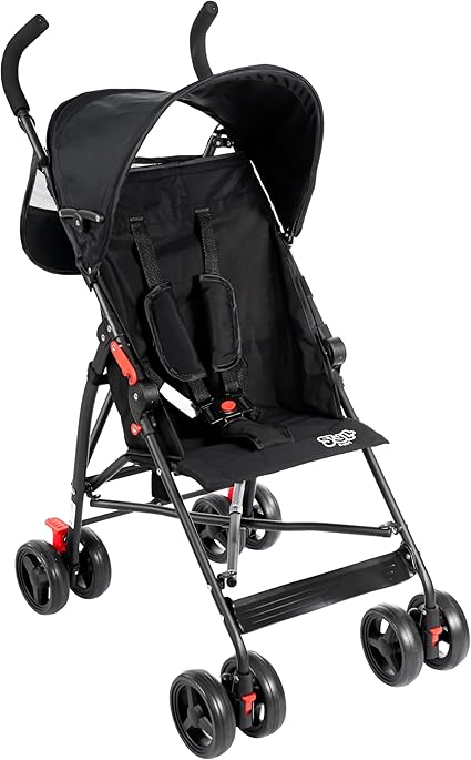 Carrinho Styll Baby Preto tipo guarda-chuva