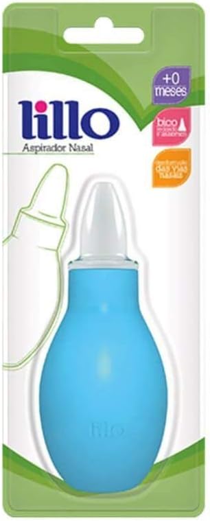 Aspirador nasal Lillo azul tipo pêra para bebê
