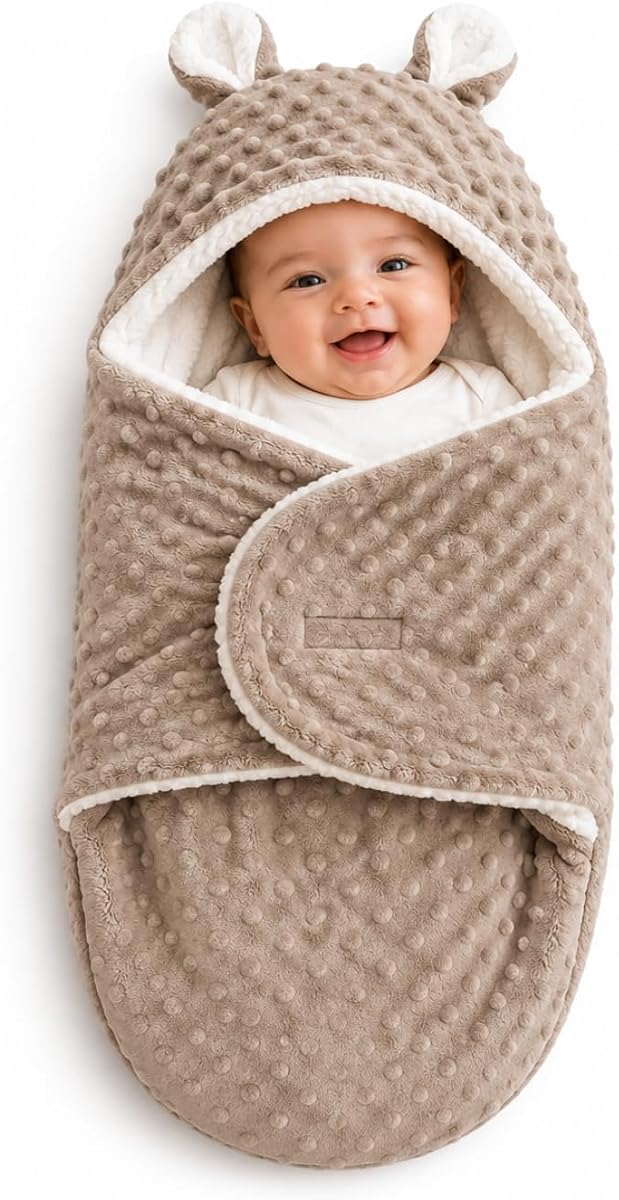 Saco de Dormir Soft + Sherpa Quentinho — inverno Saco de dormir para bebê de inverno soft com sherpa e zíper
