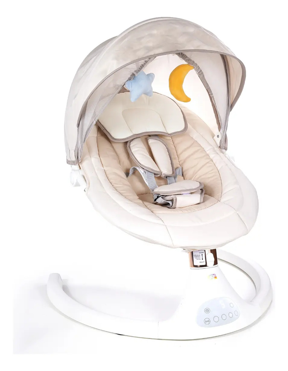 cadeira de balanço para bebê Bliss Baby Style com mosquiteiro e controle