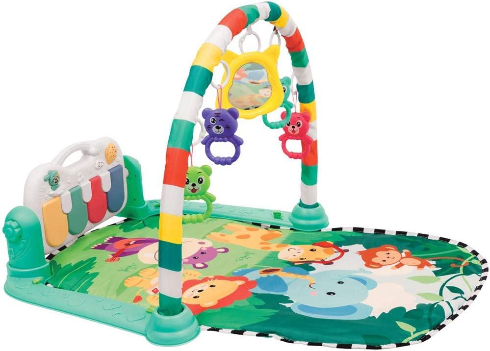 tapete de atividades para bebê Buba Ginásio com Piano Safari