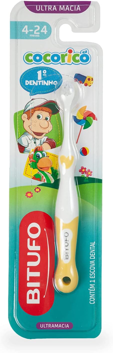 Escova de dente para bebê Bitufo Cocoricó Primeiro Dentinho