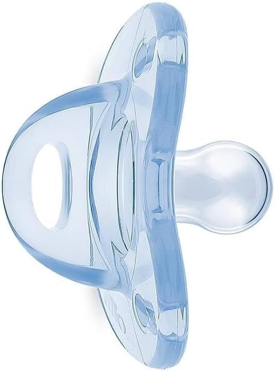 Chupeta Lillo Soft Calming 100% silicone simétrico tam 1 (0-6 meses) azul