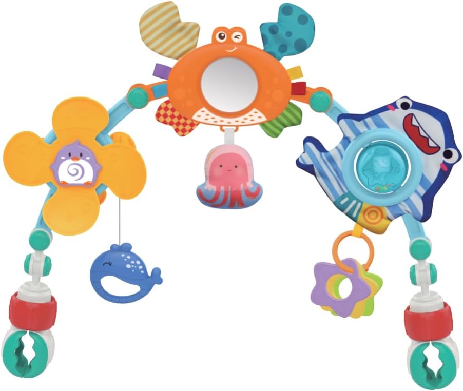 mobile Maxi Baby Ocean com clip e mordedor para carrinho e berço